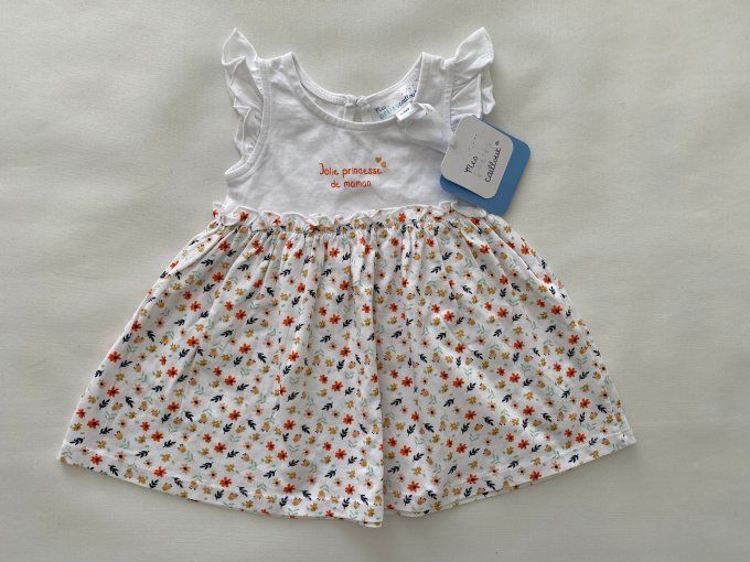 Robe bébé Jolie princesse de maman 3 mois Mes petits cailloux - Article Neuf