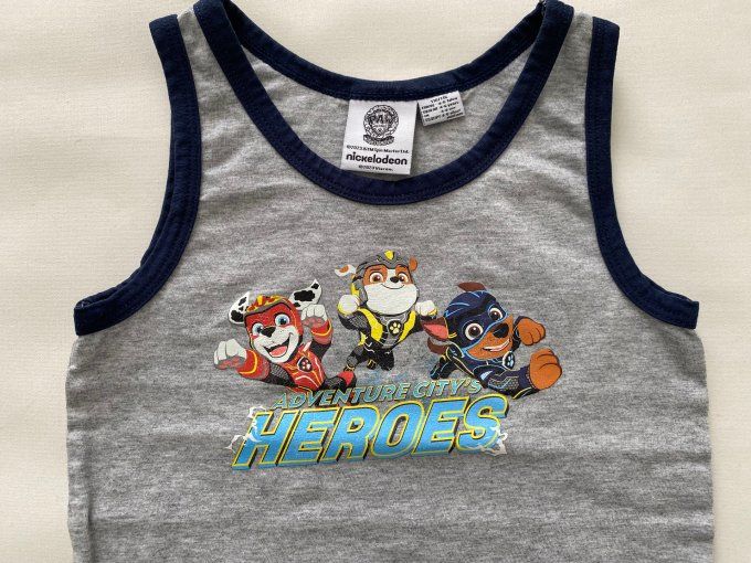 T-shirt sans manches Pat Patrouille gris Nickelodeon 4/6 ans d'occasion