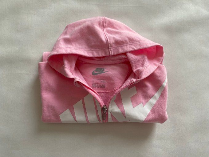 Combinaison bébé Nike rose à capuche 3 mois 56-62 cm d'occasion