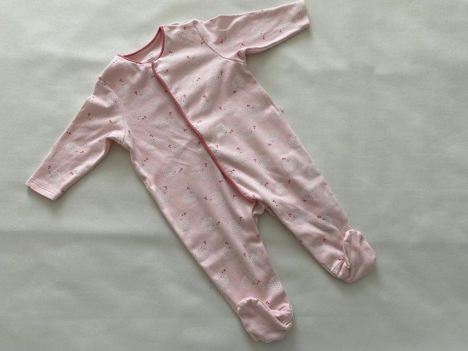 Pyjama rose motifs hérisson coton Obaïbi 6 mois d'occasion