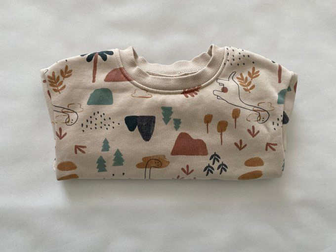 Sweat crème Orchestra motifs dinosaure 9 mois d’occasion