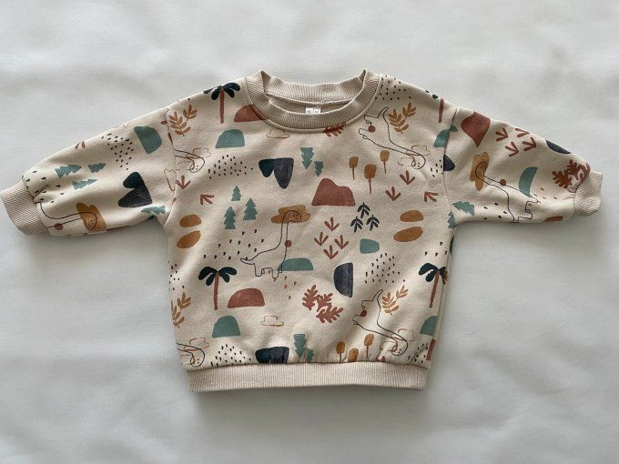 Sweat crème Orchestra motifs dinosaure 9 mois d’occasion