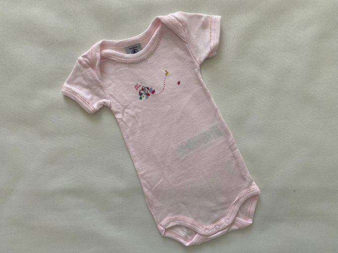 Body manches courtes rose motif abeille Petit Bateau 3 mois d'occasion