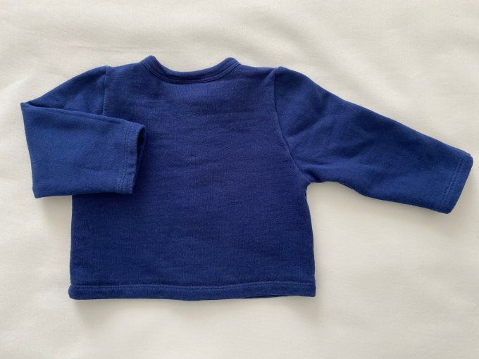 Cardigan bleu marine 5 boutons Petit Bateau 18 mois d'occasion