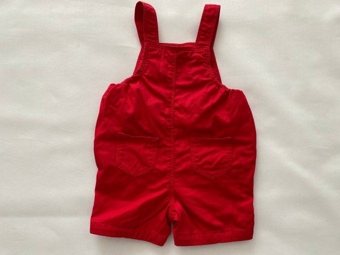 Salopette courte rouge Petit Bateau 3 mois d'occasion 