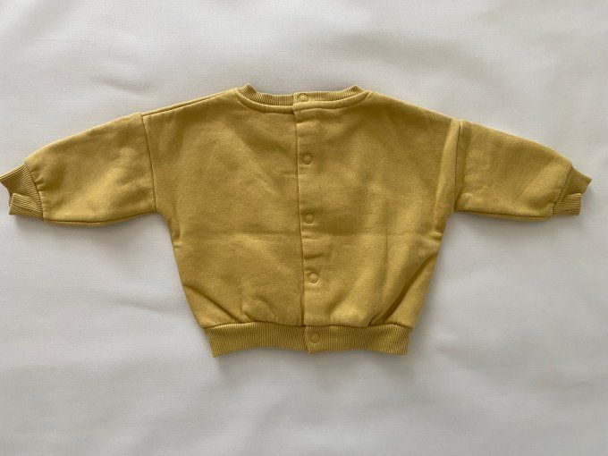 Sweat jaune chaud inscription Move motif ours Tape à l'Œil 3 mois d'occasion