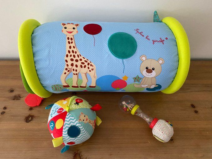 Sophie la Girafe Rouleau à escalader, balle ludique et hochet Vulli d'occasion