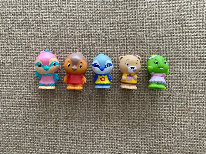 Assortiment de 5 personnages Klorofil Vulli d'occasion