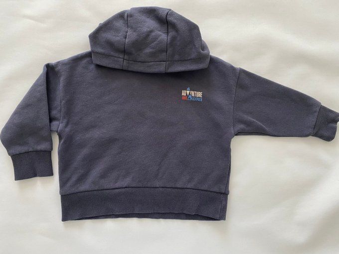 Sweat à capuche gris inscription Adventure Vert Baudet 3 ans d'occasion